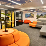 photo of couches and quiet pods in Kavanagh room